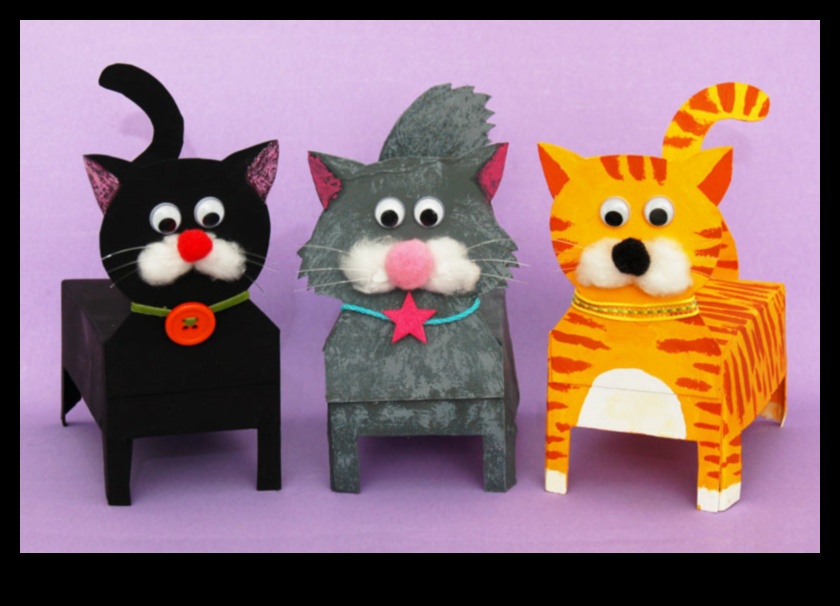 Meșteșuguri pentru cultura pisicilor: proiecte de bricolaj inspirate de arta felină