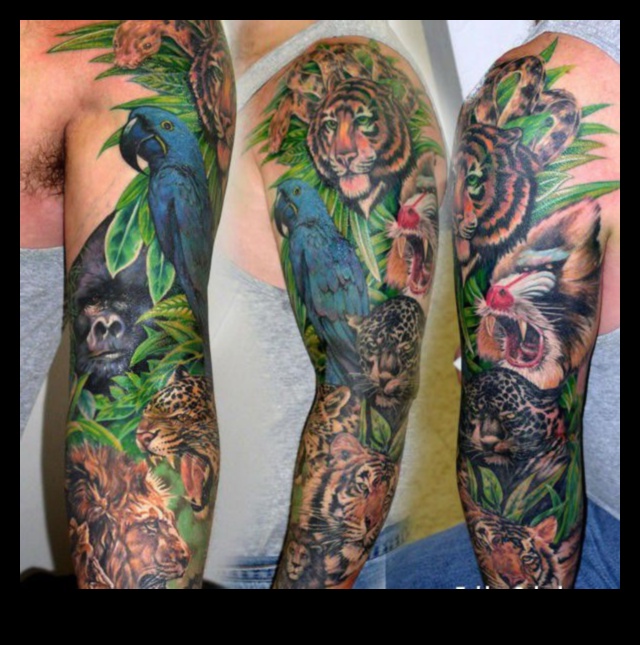 Jurnalele junglei Narațiunile cu tatuajele animalelor explorate în limba engleză 2 Jungle Journals: Animal Tattoo Naratives Explored