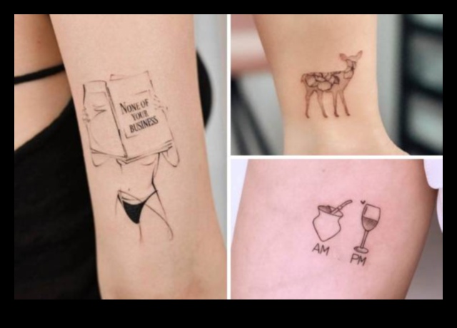 Tiny Triumphs: îmbrățișează alura modelelor subtile de cerneală minimalistă